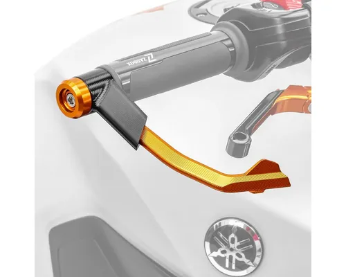 Zaddox Handschutz Hebelschützer X1 orange für Motorräder - Hochwertige Hebelschützer für Brems- und Kupplungshebel, passend für alle Motorräder. Schützen vor ungewollter Bedienung und bieten zusätzlichen Schutz bei Stürzen. CNC-gefräst, leicht und stabil.
