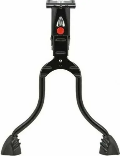 Hebie Mittelbau-Zweibeinständer 605 REX kurz - Fahrradständer mit robuster Konstruktion und kurzer Bauweise, perfekt für Platzsparendes Parken von Fahrrädern.