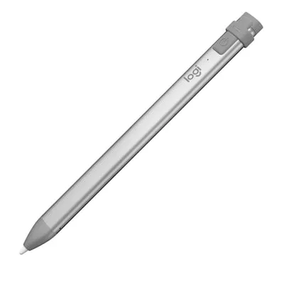 Logitech Crayon Digitaler Pencil - Grau, präziser digitaler Stift mit Apple Pencil Technologie, ideal für kreatives Arbeiten und handschriftliche Notizen