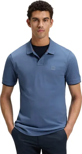 Boss Orange Polo Passenger mittelblau Slim Fit