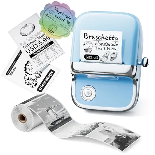 Phomemo M150 Brotetikettendrucker – Tintenfreier Thermodrucker für Etiketten und Bilder