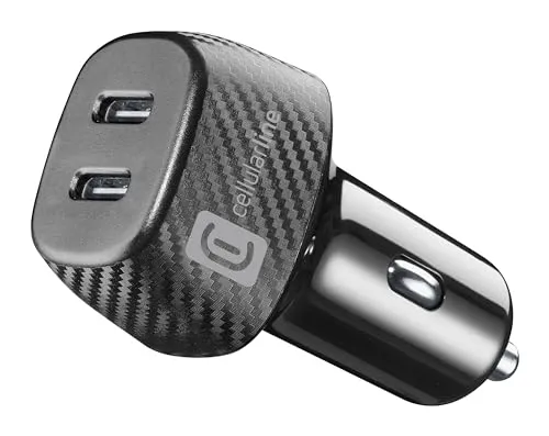 Cellularline Zigarettenanzünder Ladegerät 8018080469220 - Ladegeräte für Auto, praktisches und kompaktes Design für schnelles Laden unterwegs.