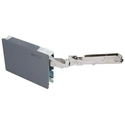 Hängeschranköffner Anthrazit Lf 2000-4050 – Klappenbeschlag Tip On - Robuster Klappenbeschlag aus Stahl für langlebige Möbel. Mit Push-to-Open-Funktion und bis zu 40.000 Zyklen (SGS-zertifiziert) ideal für Hochklappschränke in Campern und Wohnmobilen.
