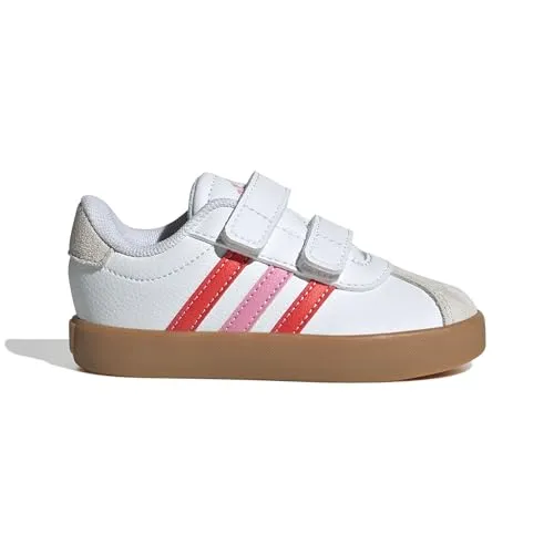 adidas Unisex Baby VL Court 3.0 Schuhe - Sneaker für Babys mit regulärer Passform, Klettverschluss und stylischem Design aus Synthetikleder - perfekt für kleine Entdecker.