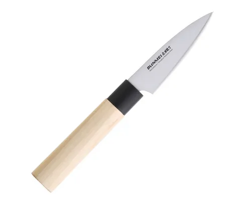 GLOBAL Bunmei 1909/090 Schälmesser 9 cm - Hochwertiges Gemüsemesser mit 9 cm Cromova 18 Stahlklinge, ideal für präzises Schälen. Leicht und ergonomisch, perfekt für Profiköche und Hobbyköche.