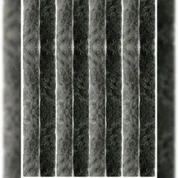 Arsvita Flauschvorhang 100 cm x 200 cm - Unistreifen Anthrazit Schwarz - Fenstervorhänge – Vielseitiger Flauschvorhang aus langlebigem Polypropylen, bietet Schutz vor Insekten und sorgt für ein angenehmes Raumklima.