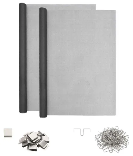 vidaXL Lichtschachtabdeckung mit Clips 2 stk. 70 x 130 cm Fiberglas