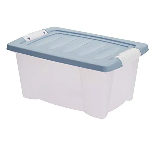 LS-LebenStil Stapelbox 30x20x15cm recycelt mit Deckel Stapelbar Allzweckkiste Aufbewahrungsbox Allzweckbox Transportbox Stapelkiste Aufbewahrungskiste Kunststoffbox