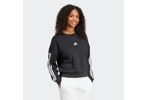 adidas Damen Essentials 3-Stripes French Terry Sweatshirt XXL - Stylisches Sweatshirt aus 70% recycelten Materialien, ideal für einen lässigen Look und hohen Tragekomfort. Perfekt für Sport und Freizeit.