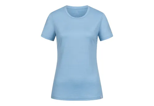 Tom Fyfe T-Shirt TOM FYFE Merino T-Shirt Slim Fit Damen Steel Blue / L