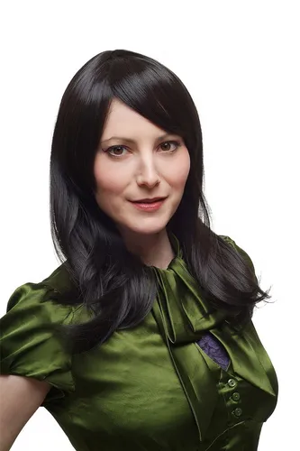 Damenperücke Perücke frecher Pony schwarz glatt mittellang 3422-2 Peluca Wig