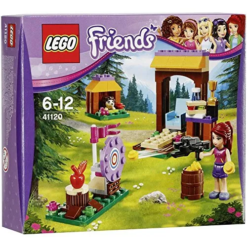 LEGO® Friends 41120 - Abenteuercamp Bogenschießen - LEGO® Set für Mädchen ab 6 Jahren mit Bogen und Zielscheibe, ideal zum Üben der Treffsicherheit. Enthält die Spielfigur Mia und einen niedlichen Igel.