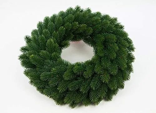 Edel Tannenkranz rund gebunden 48cm in grün von Seidenblumen Roß