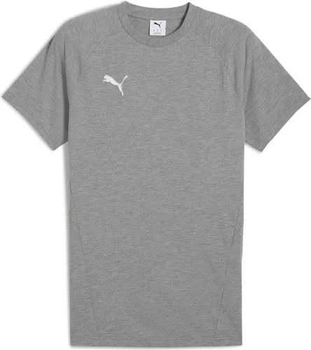 Puma teamEVOSTRIPE T-Shirt Herren 3XL - Grau Heather - Sportbekleidung-Sets - Das Puma teamEVOSTRIPE T-Shirt bietet mit der innovativen dryCELL-Technologie optimalen Feuchtigkeitstransport und sorgt für höchsten Tragekomfort bei Training und Freizeit.