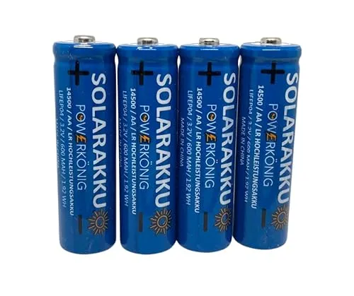 kku Batterie speziell für Solarlampen, Lichterketten, Solarleuchte, und vieles mehr! 4 Stück in Einer Plastikbox