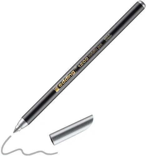 edding Marker edding 1200 Fasermaler silber metallic