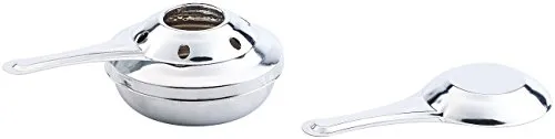 Rosenstein & Söhne Fondue Brenner 2er Set – Verchromte Pastenbrenner für Fondue