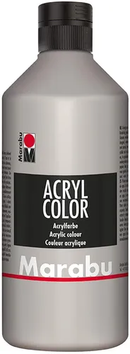 Marabu Acrylfarbe Acryl Color 500 ml silber 082 von Marabu