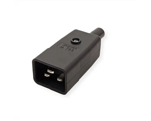 Bachmann Kaltgerätestecker IEC320 C20 16A/250VAC Stromadapter, Schraubanschluß