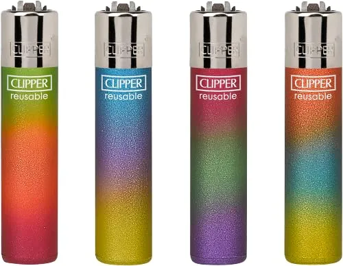 Clipper Feuerzeug 4er Set: (Triple Gradient 2) von Clipper