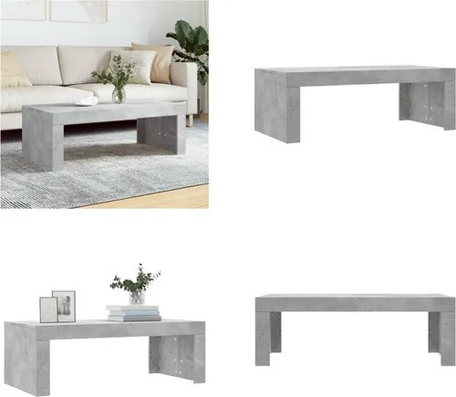 vidaXL Couchtisch Betongrau 102x50x36 cm aus Holzwerkstoff