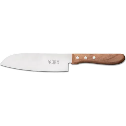 Windmühle Santoku Kochmesser - Kirschbaum, hochwertiges Schneidutensil für präzises und müheloses Schneiden