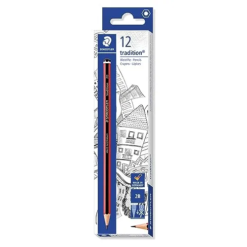 STAEDTLER 110 Tradition Bleistift Zedernholz 2B 12 Stück