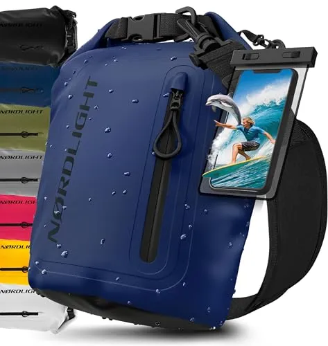Nordlight Dry Bag wasserdichte Tasche 5L mit Handyhülle und Roll-Top