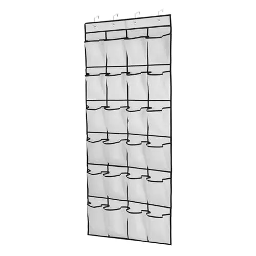 logei Organizer über der Tür für Schuhe，Hängender Schuhaufbewahrung mit 24 Taschen Hängender Schuh Organizer Aufbewahrungstasche, Multifunktionale Hängeorganizer Faltbare tür Organizer für Schuhe
