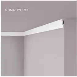 NOËL & MARQUET by nmc Deckenleiste NMC M2 NOMASTYL Eckleiste Zierleiste Stuckleiste 2 m, kleben, Extrudiertes Polystyrol (LDPS), 1-St., 1 x Stuckleiste, Eckleiste Zierleiste Stuckleiste 2 m weiß 200 cm
