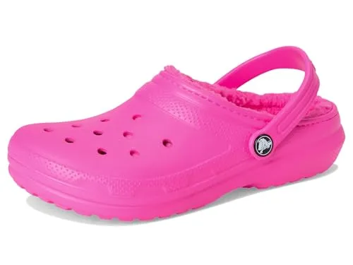 Crocs Kinder Classic Lined Clogs 38 207010-6XR-J6 - Warmes, flauschiges Futter für höchsten Komfort. Ideal als Hausschuh oder für draußen. Leicht und mit kippbarem Fersenriemen für sicheren Halt. Perfekt für kleine Entdecker!