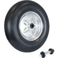 TRUTZHOLM Schubkarren-Rad 4.80/4.00-8 - Ersatzrad aus robustem Metall mit PU-Beschichtung, ideal für Schubkarren, Hofkarren und Go-Karts – für eine zuverlässige Nutzung auf jedem Terrain.