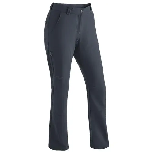 Maier Sports Women's Helga Winterhose Gr 76 Long schwarz - Robuste Wanderhose für Frauen in Schwarz, Größe 76 Long; bietet Stretch und Isolation für optimale Bewegungsfreiheit und Wärme beim Wandern und Trekking.