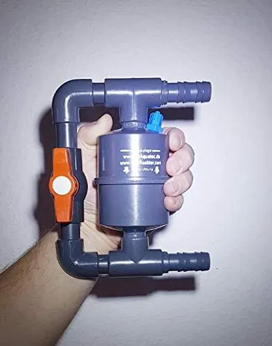 JDAquatec.de Bypass für bis 3000L Aquarium - Aquarienfilter mit 16mm fest installiertem Bypass und CO2 Midi-Reaktor für optimale Wasserqualität und Pflanzenwachstum.