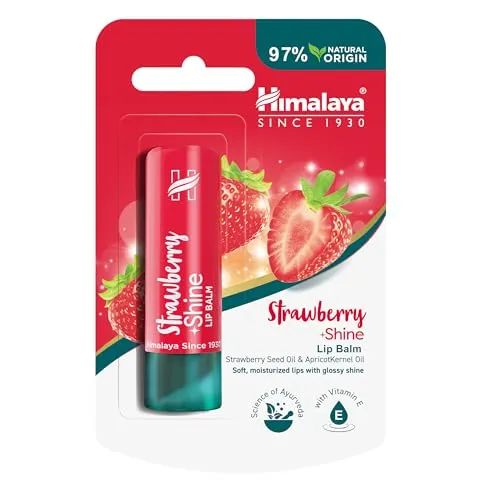 Himalaya Strawberry Shine Lip Balm with Strawberry Seed Oil -4.5g