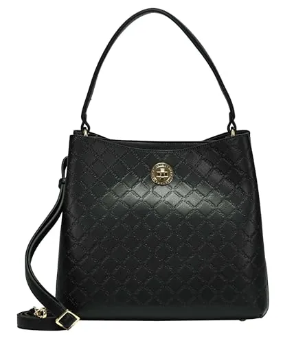 L.Credi Filberta Schultertasche 30 cm schwarz - Handtaschen mit elegantem Design, ideal für den täglichen Gebrauch und bietet ausreichend Platz für Ihre Essentials.