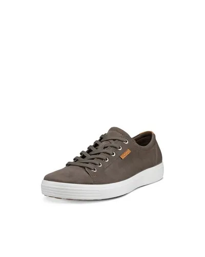 ECCO Herren Soft 7 - Bequeme Schnürhalbschuhe in Dark Clay/Lion, 44 EU - Herren-Schnürhalbschuhe aus weichem Leder mit ergonomischem ECCO FLUIDFORM Sitz für natürlichen Komfort und profilierter Sohle für optimale Griffigkeit.