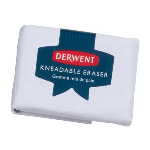 Derwent Knetbarer Radiergummi/Radierknete, Formbar, Ideal zum Aufhellen & Tupfen, Professionelle Qualität, 0700231