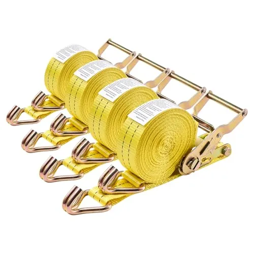 VEVOR Spanngurte 38,1 x 6096 mm – Hochleistungs-Zurrgurte mit Doppel-J-Haken