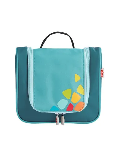 HABA Kulturbeutel für Kinder, Petrol, Modell 2012726001 - Praktische Waschtasche für Kinder, ideal für unterwegs. Aus robustem Polyester und in bunten Farben – perfekt für die Aufbewahrung von Pflegeartikeln.