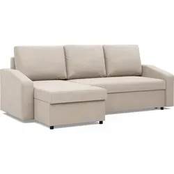Ausziehbares Ecksofa NEO mit Schlaffunktion, Beige von Mebligo