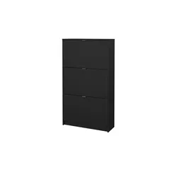 Schuhkipper Cisano, schwarz - Schuhschrank mit platzsparendem Design für ca. 18 Paar Schuhe, pflegeleichte Oberfläche und hochwertige Materialien - ideal für jedes Zuhause.