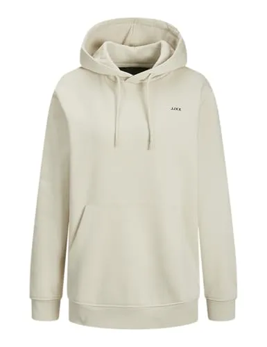 JACK & JONES Damen Jxabbie Rlx Ls Every Hood Swt Noos Kapuzenpullover - Hoodie aus gebürstetem Stoff, besonders weich und mit komfortablem Innenfutter in der Kapuze, ideal für lässige Outfits.