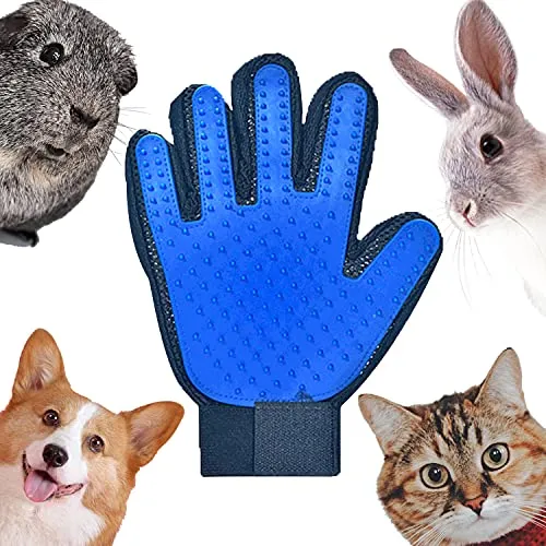 DEEDPF Handschuh für Haustiere, Reinigungsbürste, Handschuh für Haustiere, Massagehandschuh, langes Haar, kurzes Haar, Katze, Hund, Meerschweinchen, Pferd, Kaninchen, Schönheit zur Haarentfernung