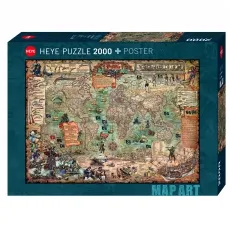 Heye - Standardpuzzles - Pirate World 2000 Teile - Klassische Puzzles: Erlebe die Abenteuerwelt der Piraten mit 2000 detailreichen Teilen. Ideal für entspannte Stunden mit Familie und Freunden. Maße: 96,6x68,8 cm.
