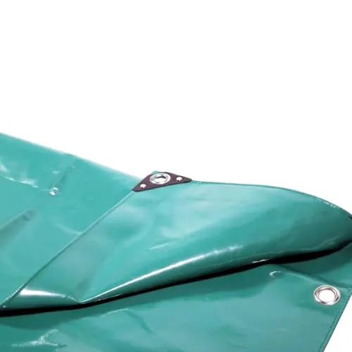 Produktbild Abdeckplane 650g/m² PVC Plane 5 x 5 m grün – strapazierfähige Schutzplane für Gartenmöbel und Fahrzeuge