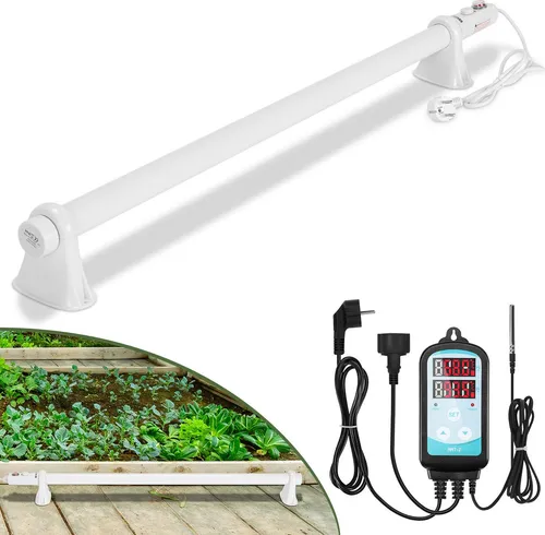 Gewächshausheizung 135W Elektrische Stabheizung für Gewächshäuser IP44 Stabheizung Weiß