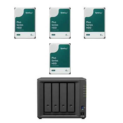 Synology DiskStation DS425+ 16 TB 4 Einschübe NAS-Server Leergehäuse + 4x Synology Plus 3.5