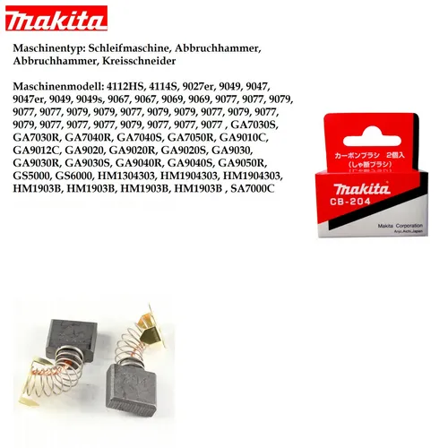 Kohlebürsten von Makita