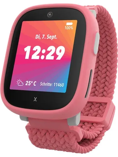 Xplora X6Play (2.Gen.) SIM free – Pink Smartwatch - Smartwatch mit 4G und 42.40 mm Display, ideal für Kinder und bietet GPS-Tracking für mehr Sicherheit.